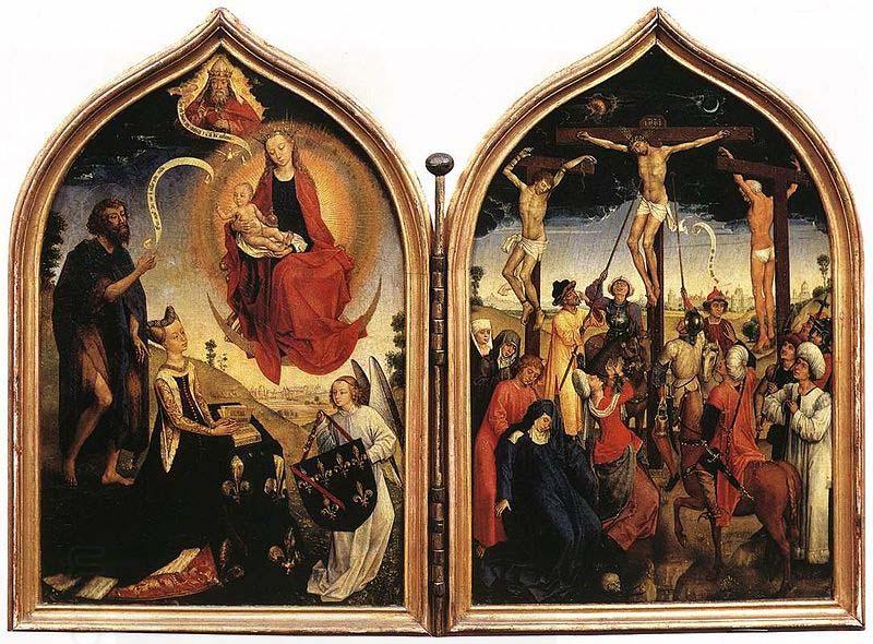 Rogier van der Weyden Diptic de Jeanne de France China oil painting art